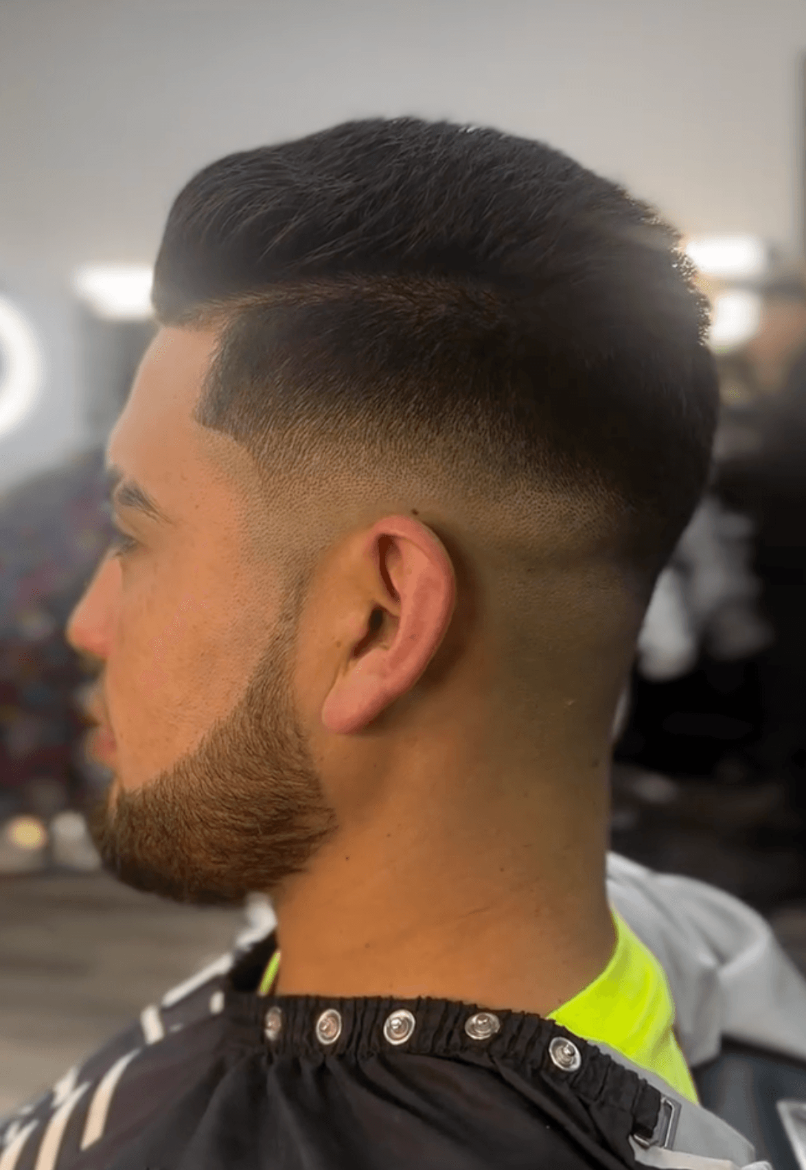 Clean fade haircut